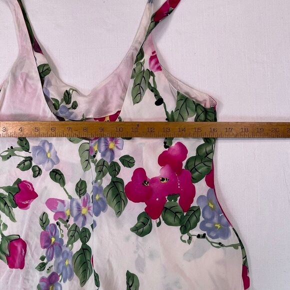 Victoria’s Secret Multicolor Silk Floral Scoop Neck Sleeveless Cami Top Large - Picture 5 of 9